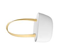 SIXRUN Support de Vidange D'évier de Grande capacité, Panier à éponge Souple et Flexible pour la Cuisine, la Salle de Bains, Rangement Mural, Matériau TPR (Blanc jaune)