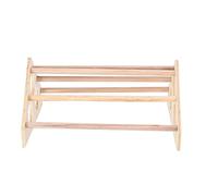 SIXRUN Support en Bois de Poulet pour Animaux de Compagnie, Support de Perchoir Durable Fait à la Main pour Poulailler, Bûches Naturelles 36x26.5x17.3cm