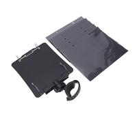 SIXRUN Support pour Partitions de Clarinette, Pince à Musique pour Lyre de Marche en Métal et Silicone ABS avec 5 Pochettes de Recharge, Conception de Dossier à Rabat pour les Performances de Groupe