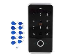 SIXRUN Système de Contrôle D'Accès par Empreinte Digitale et Mot de Passe, Double Vérification d'Identité avec Technologie NFC de Carte d'Identité IC, Construction Imperméable pour