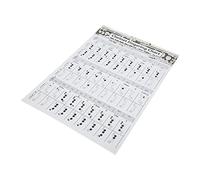 SIXRUN Tableau des Doigtés de Clarinette, Guide Complet pour Débutants, Pratique en Classe, Papier couché de Haute qualité, 1 unité (Partition d'accords de clarinette (tuba))