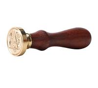 SIXRUN Tampon de Scellage de Cire Rétro Européen de Haute qualité pour les Vœux D'invitation de Mariage, Tampon de Sceau à Poignée en Bois Durable pour L'identification Personnelle des Documents