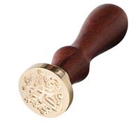 SIXRUN Tampon de Scellage de Cire Rétro Européen de Haute qualité pour les Vœux D'invitation de Mariage, Tampon de Sceau à Poignée en Bois Durable pour L'identification Personnelle des Documents