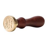 SIXRUN Tampon de Scellage de Cire Rétro Européen de Haute qualité pour les Vœux D'invitation de Mariage, Tampon de Sceau à Poignée en Bois Durable pour L'identification Personnelle des Documents