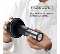 SIXRUN Tasse à thé à café avec Filtre en Acier Inoxydable avec Conception Anti-fuite - Capacité de 420 Ml - Cadeau Pratique - Convient pour la Maison, le Bureau et L'extérieur - 1 Tasse Infusion