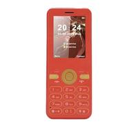 SIXRUN Téléphone 2G, Design Ultra Fin, Grand Volume, Gros Boutons, Téléphone Portable pour Seniors avec Lampe de Poche, Double SIM, écran Couleur 2,4" pour Seniors (Rouge)