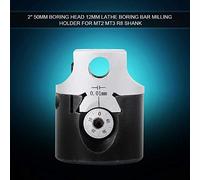 SIXRUN Tête D'alésage de 50mm, Outil de Précision Durable et ajusté pour Fraiseuses à Tige MT2 MT3 R8, Précision de 0.01mm