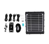SIXRUN Trailcaméra Panneau Solaire, 8000MAH Batterie Li 100W Chargeur Solaire en Silicium Monocristallin pour Camping en Plein Air, Randonnée, Vélo
