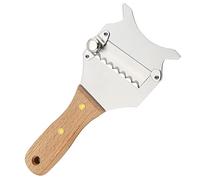 SIXRUN Trancheuse à Fromage Réglable en Acier Inoxydable, Rasoir à Truffes pour Gadget de Cuisine, Tranches Fines à épaisses, Manche en Bois, Argent, 7,68 X 3,15 X 0,47 Pouces, Boulangerie et Usage