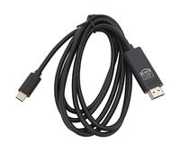SIXRUN Type C vers Adaptateur Câble, 4K 60Hz Brancher et Jouer Miroir | Sortie vidéo 4K 60 Hz, compatible HDCP 2.2, cordon de 5,9 pieds, streaming de films, jeux, présentation au bureau