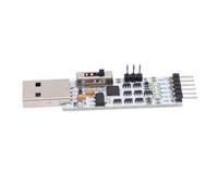 SIXRUN USB vers TTL Module, Haute Intégration RTS CTS DTR | Contrôleur de pont USB UART, débit en bauds 300bps-1Mbps, tension 1,8V-5V, indicateurs LED TXD RXD, prise en charge multi-OS