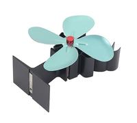 SIXRUN Ventilateur de Cheminée Style de Noël Ventilateur Thermodynamique Efficace à 4 Pales pour Poêle à Bois et Brûleur à Bûches en Alliage D'aluminium