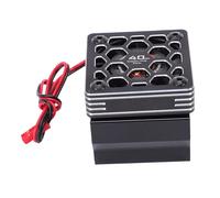 SIXRUN Ventilateur de Refroidissement RC 40mm Ventilateur de Moteur en Alliage D'aluminium de Dissipateur Thermique 40mm pour Moteur RC 1/8 1/10 540 550 F540 3650 3660 avec