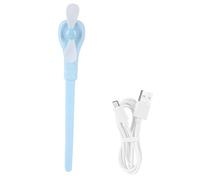 SIXRUN Ventilateur Portatif, Batterie Rechargeable USB Pliable de 500 MAh (BLUE)