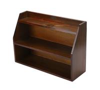 SIXRUN Wall Wood Mug Display Shelf, Wooden Tea Set Organizer Wall Mounted Shelf for Kitchen Living Room with Minimalist Modern Design