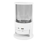 SIXRUN WiFi Fan Hologramme 3D Contrôle APP Résolution 1080p Projecteur Holographique 360° avec Couverture Transparente Support de Carte Mémoire pour Maison Bureau Magasin