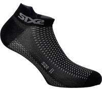 Sixs Fant S, chaussettes unisexes 44 EU - 47 EU Noir/Gris Noir/Gris