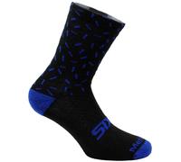 Sixs Merino, chaussettes 44-47 Noir/Bleu Noir/Bleu