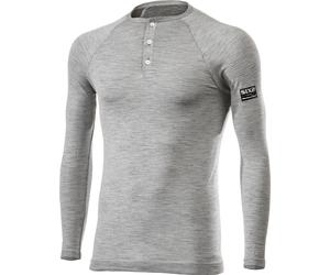 Sixs Serafino Merino, chemise fonctionnelle à manches longues un S/M Gris Clair Gris Clair