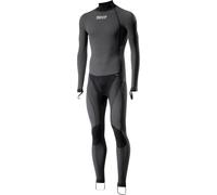 Sixs STX High Neck R V2 4-Season, combinaison fonctionnelle unis XS/S Noir/Gris Noir/Gris