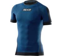 Sixs TS1, chemise fonctionnelle à manches courtes unisexe 3XL/4XL Bleu Foncé/Noir Bleu Foncé/Noir