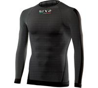 Sixs TS2, chemise fonctionnelle manches longues unisexe XS/S Noir/Gris Noir/Gris