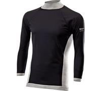 Sixs TS4 Merinos, chemise fonctionnelle à manches longues unisex XXL/3XL Gris/Noir Gris/Noir