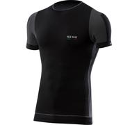 Sixs TS7, chemise fonctionnelle à manches courtes unisexe M/L Noir/Gris Foncé Noir/Gris Foncé