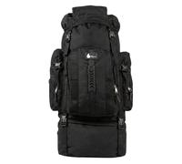 SiXsigma Sports Sac à dos de voyage extra large 120 L pour accessoires de camping - Séchage rapide Grand sac à dos pour camping, pêche et randonnée - Idéal pour homme et femme, Noir , 120 Litre