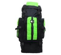 SiXsigma Sports Sac à dos de voyage extra large 120 L pour accessoires de camping - Séchage rapide Grand sac à dos pour camping, pêche et randonnée - Idéal pour homme et femme, vert/gris, 120 Litre