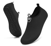 Sixspace Chaussures de bain pour homme et femme - Séchage rapide - Chaussures de natation - Chaussures de plage - Chaussures aquatiques - Chaussures de surf légères en néoprène - Taille 34-47, a noir
