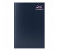 Sixstore Agenda semainier 2026 de rendez-vous au format A5, planificateur WTV A5 avec couverture rigide reliée, fentes de rendez-vous horaires de 9 h 00 à 17 h 30 du lundi au vendredi, noir