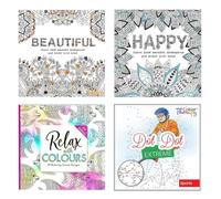 Sixstore Colour Therapy Lot de 10 livres de coloriage relaxants anti-stress pour adulte