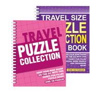 Sixstore Livre de collection de mots croisés 3 en 1 à spirales, format A5, Sudoku, recherche de mots, 2 livres - Choisissez votre ensemble