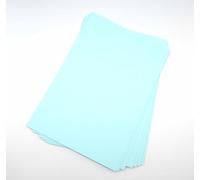 Sixstore Lot de 50 feuilles de papier cartonné coloré A4 - Couleurs assorties - 200 g/m² - Pour travaux manuels et décoration - 297 x 210 mm - Bleu layette