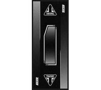 SIXTEN Tapis Moto | Triumph 95x240 - Tapis Étanche et Antidérapant en PVC Résistant | Protection Sol Garage et Paddock