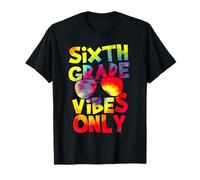 Sixth Grade Vibes Back to School Teacher Student Tie Dye T-Shirt