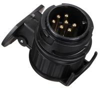 SIXTOL Adapter | Adaptateur de Prise d’attelage 13-7 Broches | Connecteur Universel Voiture-remorque | Compatible Porte-vélos et Caravane