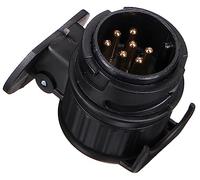 SIXTOL Adapter | Adaptateur de Prise d’attelage 13-7 Broches | Connecteur Universel Voiture-remorque | Compatible Porte-vélos et Caravane