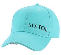 SIXTOL B-Cap Casquette de Baseball avec lumière LED 25 LM | Recharge USB | Taille Universelle | Turquoise