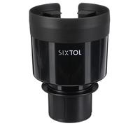 SIXTOL Car Cup Holder 5 | Extension Porte-gobelet Voiture | Base réglable | pour Bouteilles et Mugs | Noir
