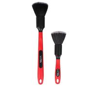 SIXTOL Car Detailing Brush 2 Pro | Ensemble 2 brosses Larges | Nettoyage précis intérieur Voiture | Manche Ergonomique