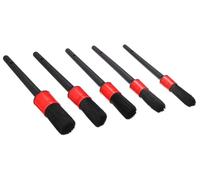 SIXTOL Car Detailing Brush 5 Soft | Ensemble 5 pinceaux Doux | Nettoyage précis intérieur Voiture | Détails Tableau de Bord et Ventilation