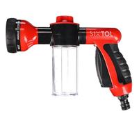 SIXTOL Car Detailing Spray 2 | Pistolet de Lavage avec réservoir à détergent et 8 Modes de pulvérisation | Raccord Rapide sur Tuyau d’arrosage
