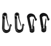 SIXTOL Car Net Hooks | Crochets de Fixation pour Filet de Coffre | Lot de 10 pièces | Pièce de Rechange | Noir