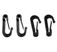SIXTOL Car Net Hooks | Crochets de Fixation pour Filet de Coffre | Lot de 10 pièces | Pièce de Rechange | Noir