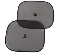 SIXTOL Car Sunshade Lot de 2 Pare-Soleil avec Ventouse pour vitres latérales de Voiture Protection UV Protection Contre la Chaleur Pliable Noir