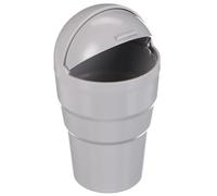 SIXTOL CAR TRASH 4 | Poubelle de voiture grise avec couvercle | Design élégant pour porte-gobelet | Maintien de la propreté
