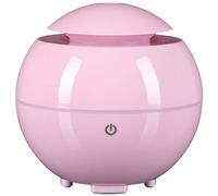 SIXTOL GLOBE Aroma Difuzer 150ml |Couleur Rose Brillant | Humidificateur à ultrasons | pour humidifier et parfumer la Maison, la Chambre à Coucher, Le Bureau | Aromathérapie | pour huiles essentielles