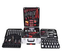 SIXTOL HOME 299 pièces dans une valise à outils | 15 kg dans un coffret en aluminium